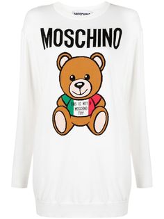 Moschino платье-джемпер с принтом