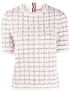 Thom Browne фактурный топ в клетку