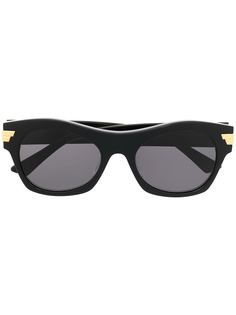 Bottega Veneta Eyewear солнцезащитные очки в круглой оправе