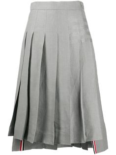 Thom Browne плиссированная юбка с полосками 4-Bar