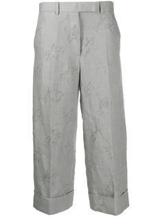 Thom Browne укороченные брюки с бисером
