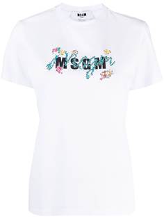 MSGM футболка с логотипом