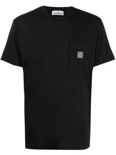 Stone Island футболка с нагрудным карманом и логотипом