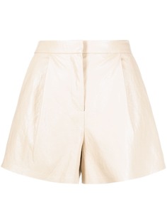 Pinko шорты из искусственной кожи с завышенной талией