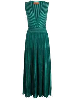 Missoni плиссированное платье макси