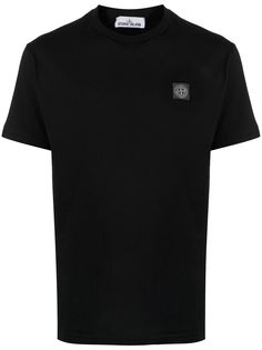Stone Island футболка с нашивкой-логотипом