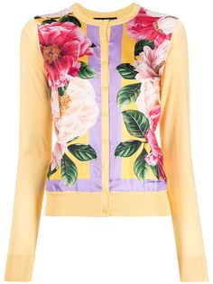 Dolce & Gabbana кардиган с цветочным принтом
