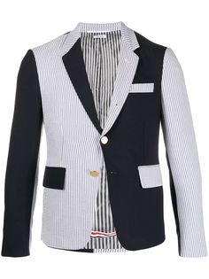 Thom Browne пиджак из сирсакера