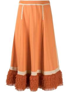 Moschino юбка с оборками на подоле