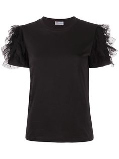 RED Valentino футболка с тюлем
