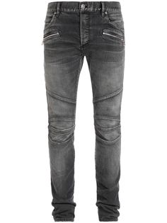 Balmain джинсы кроя слим с молниями