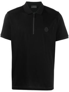 Moncler рубашка поло с планкой на молнии
