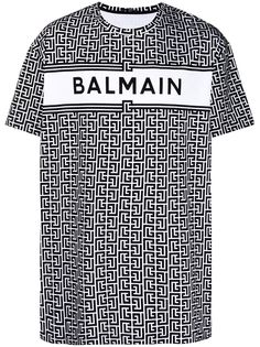 Balmain футболка с монограммой