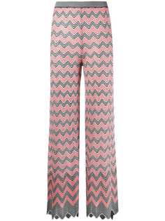M Missoni брюки с узором зигзаг