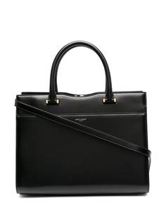 Saint Laurent сумка-тоут с тисненым логотипом