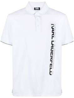 Karl Lagerfeld рубашка поло с логотипом