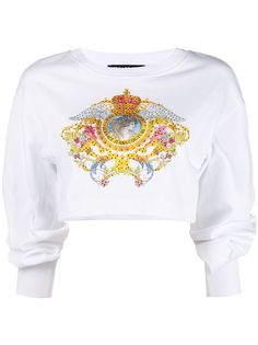Versace Jeans Couture укороченная толстовка с логотипом