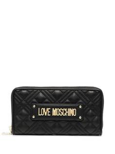 Love Moschino стеганый кошелек с логотипом