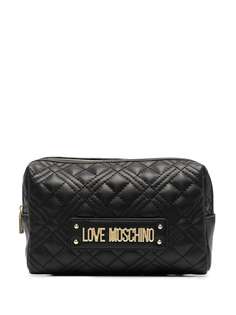 Love Moschino стеганая косметичка