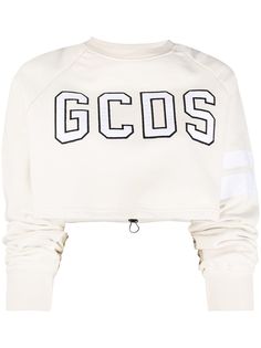 Gcds укороченная толстовка с вышитым логотипом