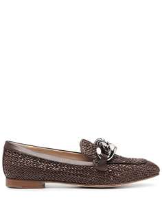 Casadei плетеные лоферы
