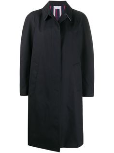 Thom Browne однобортное пальто со складками