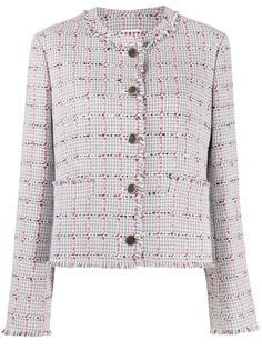 Thom Browne твидовый жакет в клетку Windowpane