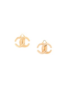 Chanel Pre-Owned серьги-клипсы 2001-го года с логотипом CC