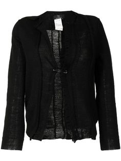 Yohji Yamamoto Pre-Owned кардиган с бахромой
