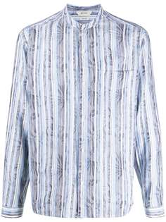 Z Zegna striped print shirt