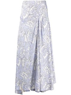 Isabel Marant юбка с завышенной талией и принтом пейсли