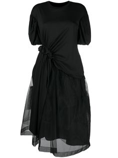 Simone Rocha flared gathered jersey dress