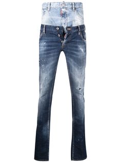 Dsquared2 прямые джинсы средней посадки