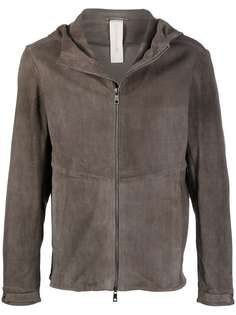 Giorgio Brato suede leather hooded jacket