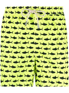 Mc2 Saint Barth shark-print elasticated-waist swim shorts