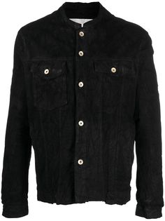 Giorgio Brato distressed-effect suede leather jacket