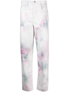 Isabel Marant Étoile faded-print straight-leg jeans