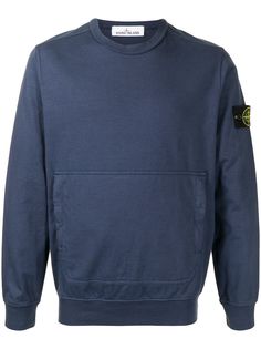Stone Island толстовка с длинными рукавами и нашивкой-логотипом