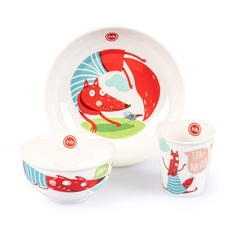 Набор посуды Happy Baby тарелка, миска, стакан