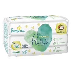Салфетки Pampers «Pure Coconut» влажные детские, 126 шт