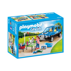 Конструктор Playmobil Отель для животных: Мобильный грумер для животных