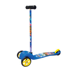 Самокат трехколесный POLI ROBOCAR, пластиковая дека Gulliver Sport