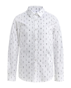 Белая блузка с орнаментом &quot;Ключи&quot; Gulliver