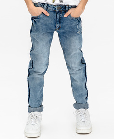 Голубые джинсы Slim Fit Button Blue