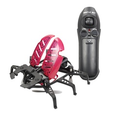 Робот Жук летающий чёрный с красными крыльями Ycoo