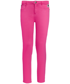 Розовые твиловые брюки Button Blue