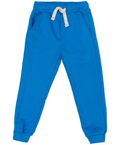 Синие брюки из футера Button Blue