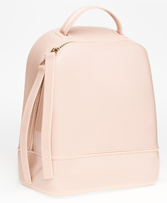 Розовый лакированный рюкзак Button Blue