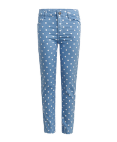 Голубые брюки в горошек Button Blue