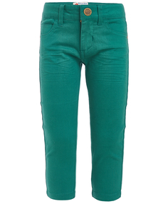Зеленые твиловые брюки Button Blue